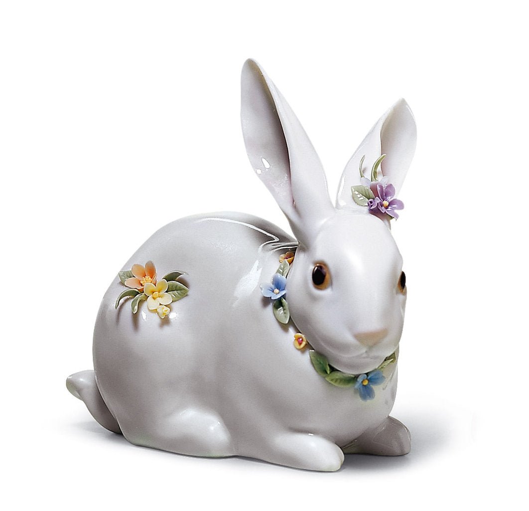 010 - 06098 - LLADRO® Figur »Ostern »Attentive Bunny With Flowers« Hase mit Blumen« 01006098