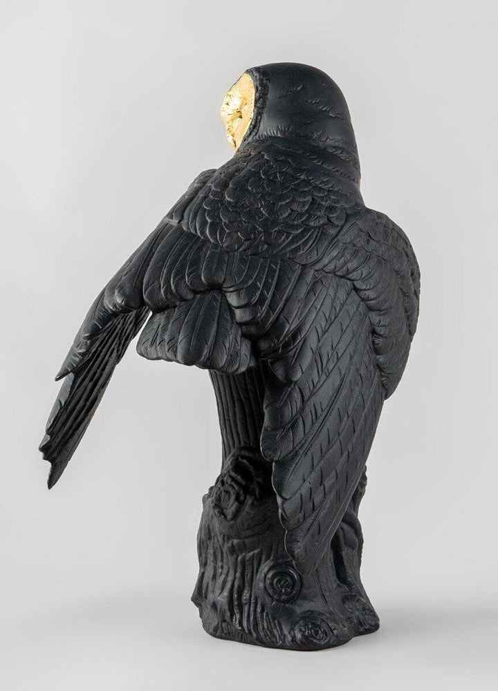 LLADRO® Figur Owl - Eule schwarz-gold 41x25x22cm 01009692 2023 limitiert-010-09692