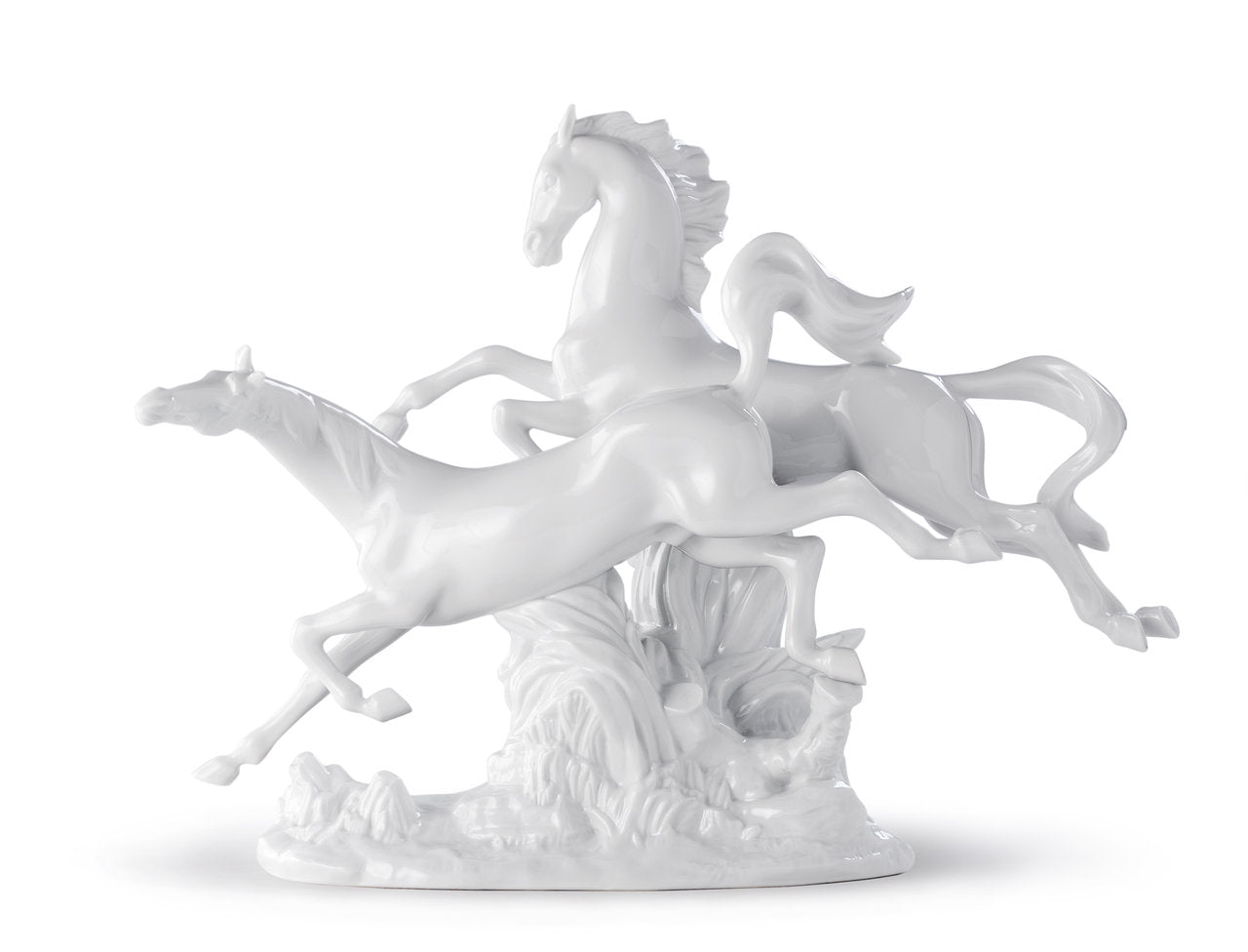 010 - 08682 - LLADRO® Figur »Pferde Im Galopp (Weiss) - 30 cm« Figuren 01008682