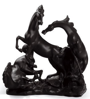 LLADRO® Figur »Pferdegruppe (Schwarz) limitiert auf 1000 Stück« 01008618-010-08618