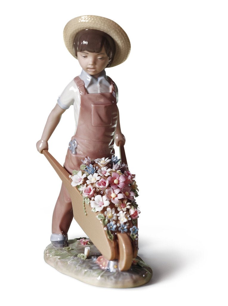 010 - 01283 - LLADRO® Figur »Schubkarre mit Blumen« 01001283