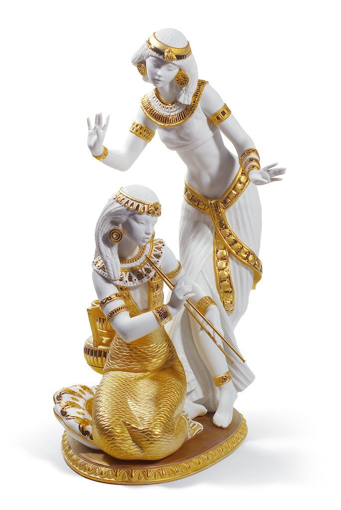 010 - 08591 - LLADRO® Figur »Tänzerinnen Vom Nil (Re - Deco Vergoldet) 51 cm - limitiert e Edition 500 Stück« 01008591