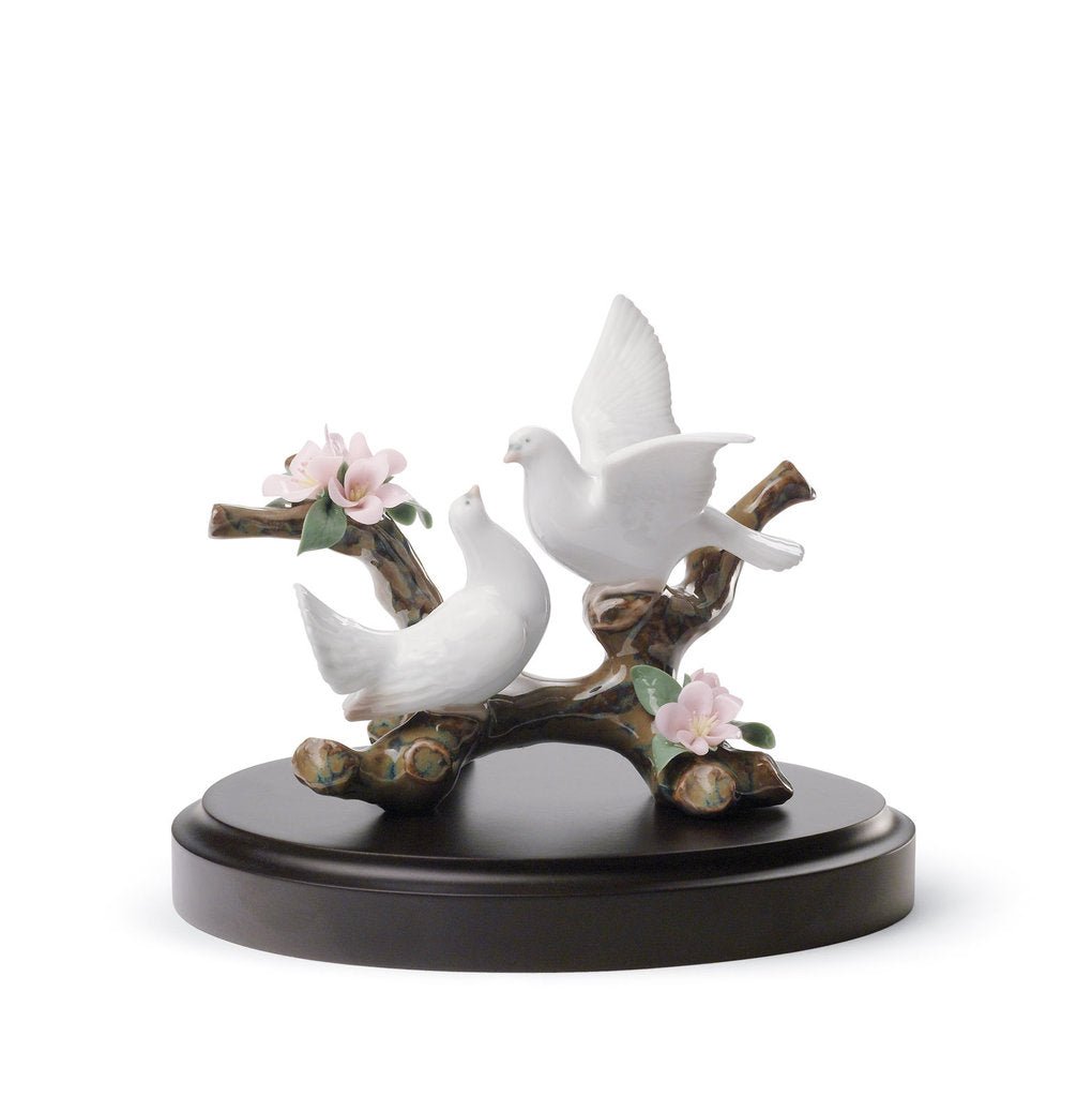 010 - 08422 - LLADRO® Figur »Tauben auf Einem Kirschbaum« 01008422