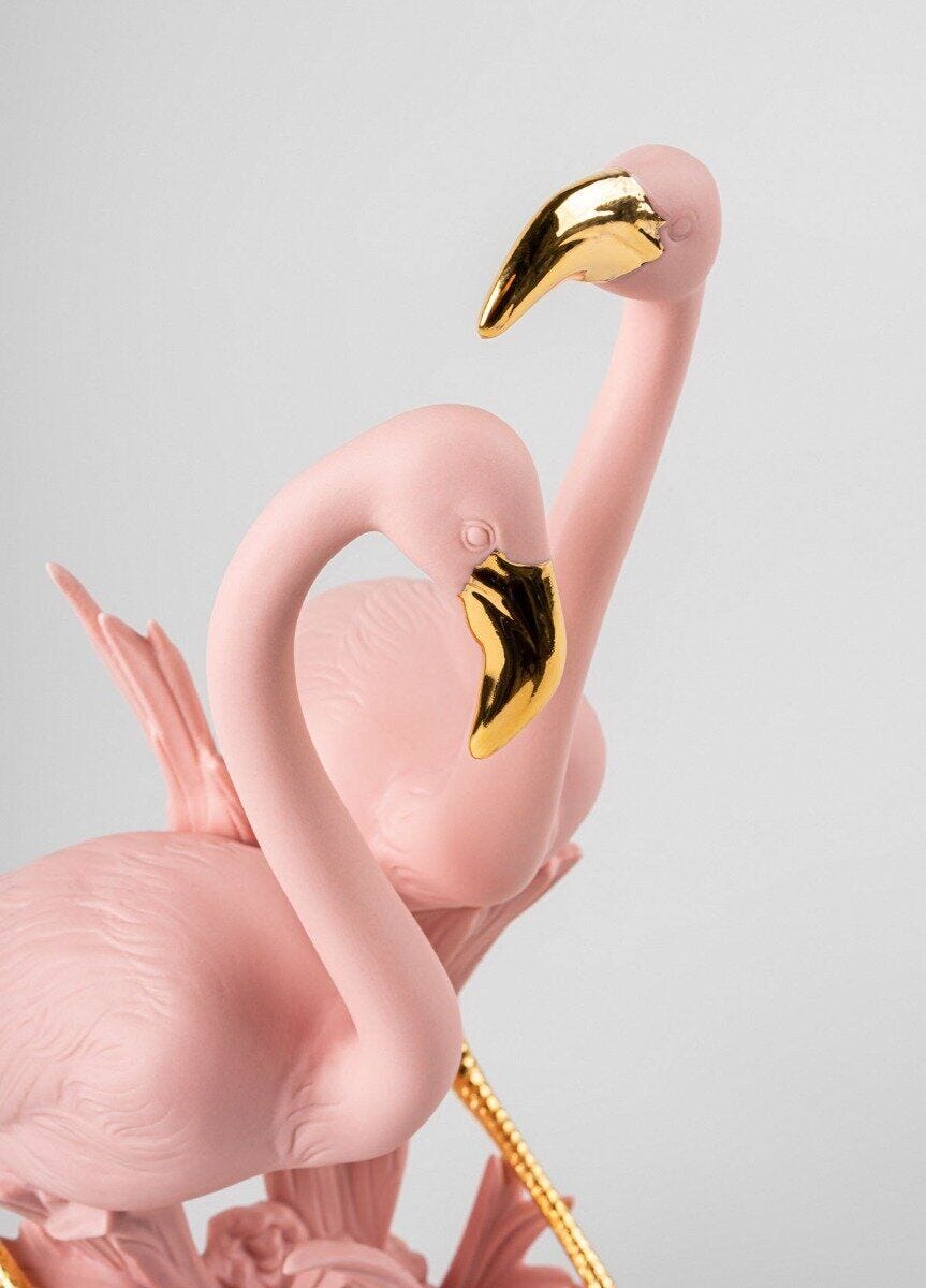 010 - 09675 - LLADRO® Figur The Flamingos 33x15x17cm pink 01009675 2023