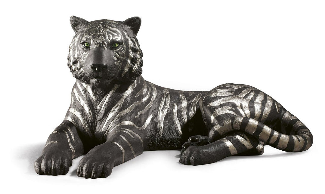 LLADRO® Figur »""Tiger (black - silver)"" - 26 x 52 x 34 cm« 2017 01009261-010-09261