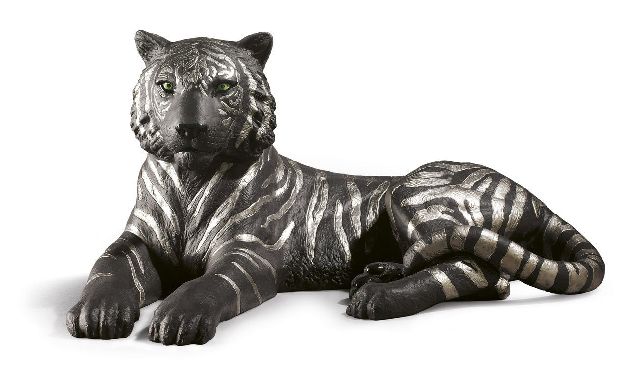 010 - 09261 - LLADRO® Figur »""Tiger (black - silver)"" - 26 x 52 x 34 cm« 2017 01009261