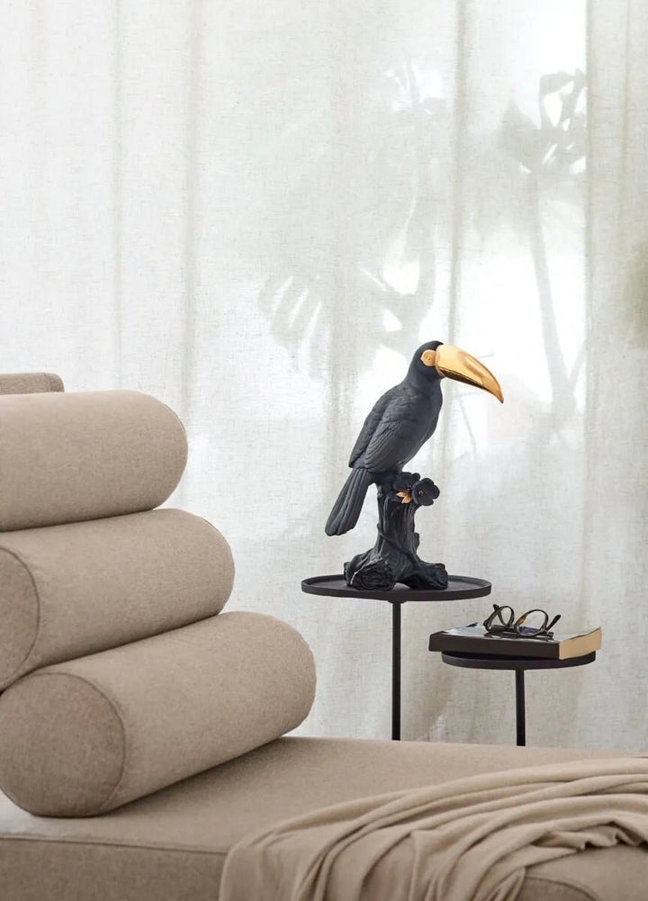 010 - 09712 - LLADRO® Figur Toucan - Tukan schwarz - gold 38x19x28cm 01009712 2023 limitiert