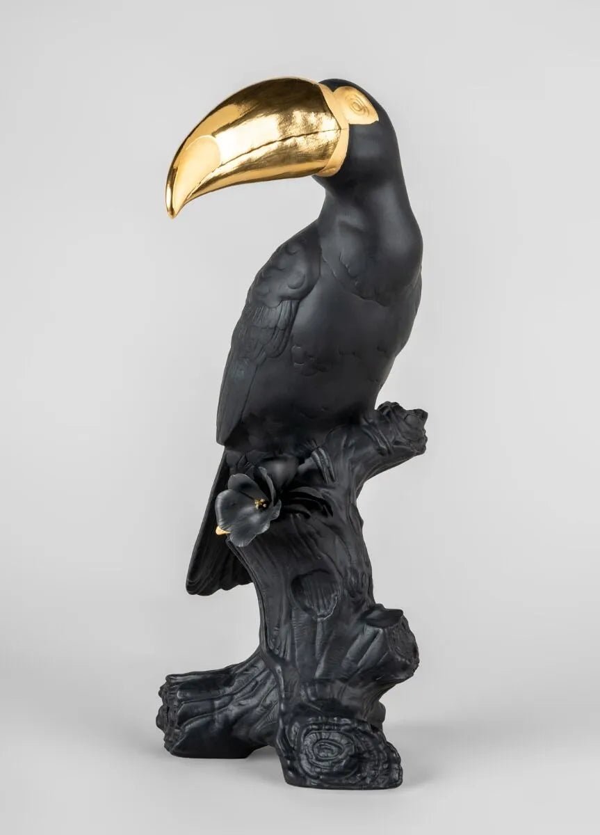 LLADRO® Figur Toucan - Tukan schwarz-gold 38x19x28cm 01009712 2023 limitiert-010-09712
