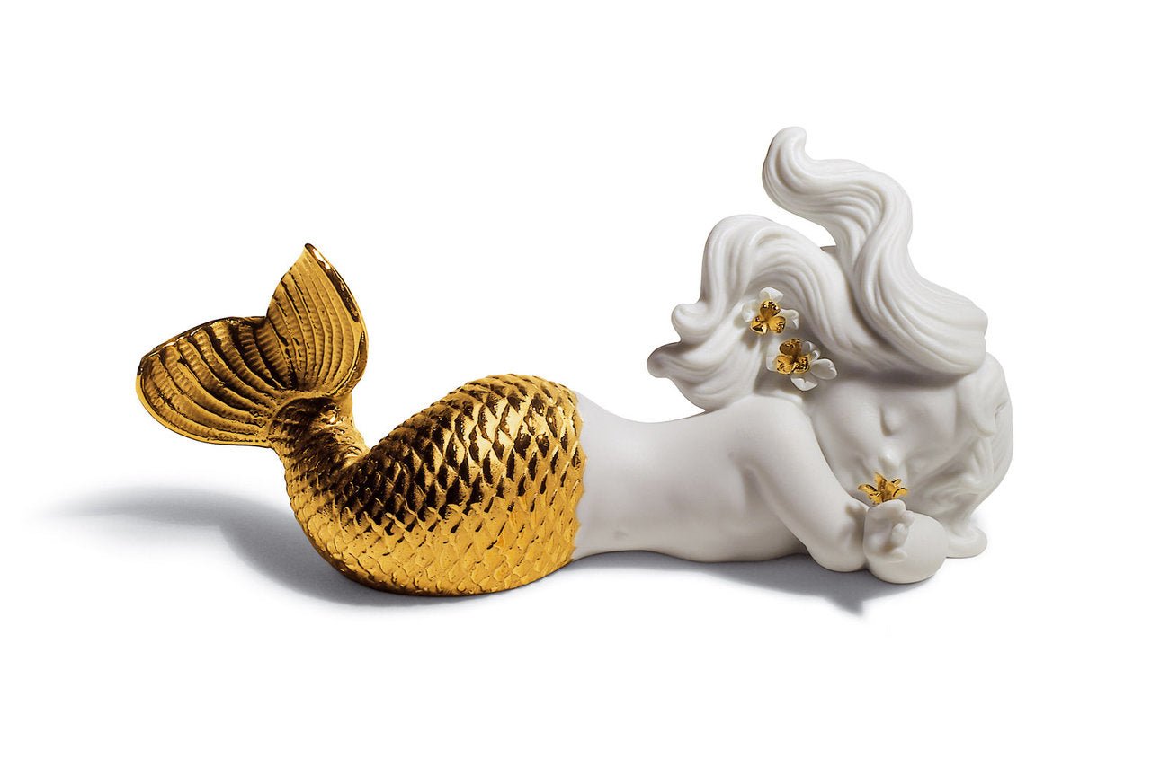 010 - 08560 - LLADRO® Figur »Träumen Am Meer (Re - Deco Vergoldet)« 01008560