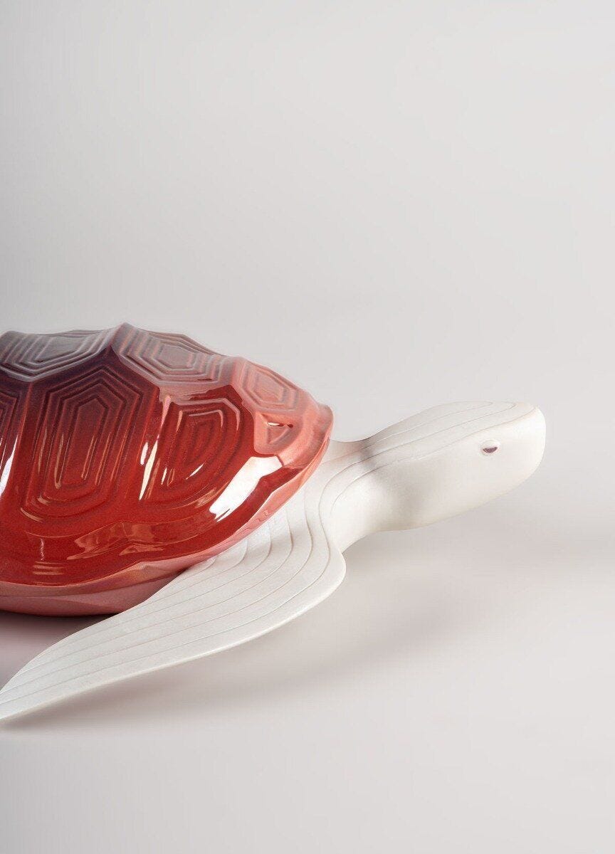 010 - 09673 - LLADRO® Figur Turtle Sculpture 10x34x38cm 01009673 2023