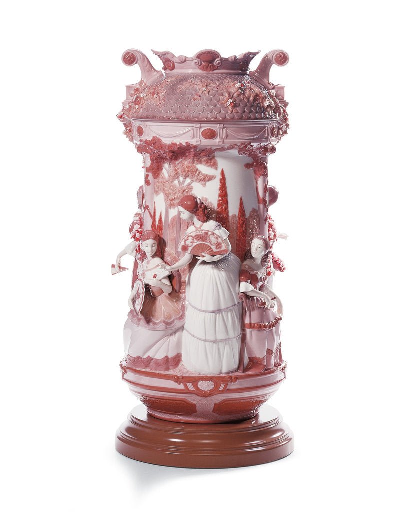 010 - 07032 - LLADRO® Figur »Vase Damen Im Garten Rot Re - Deco limitiert auf 250 Stück« 01007032