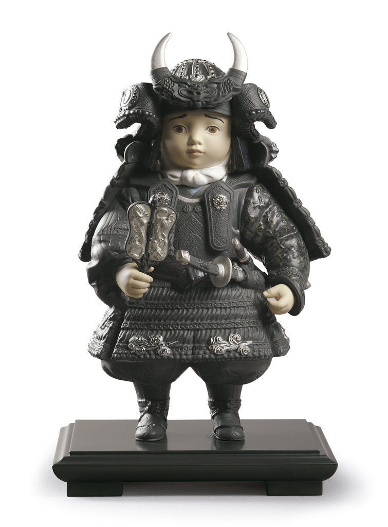 010 - 13047 - LLADRO® Figuren »Figur SAMURAI - JUNGE (SILBER) - 36x21x22 cm - Limited ed. of 3,500 pieces« 01013047
