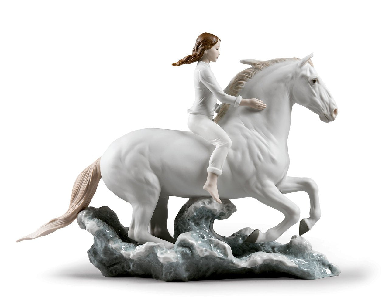 010 - 09371 - LLADRO® Figuren 'Galopp im Meer' 01009371 01009371