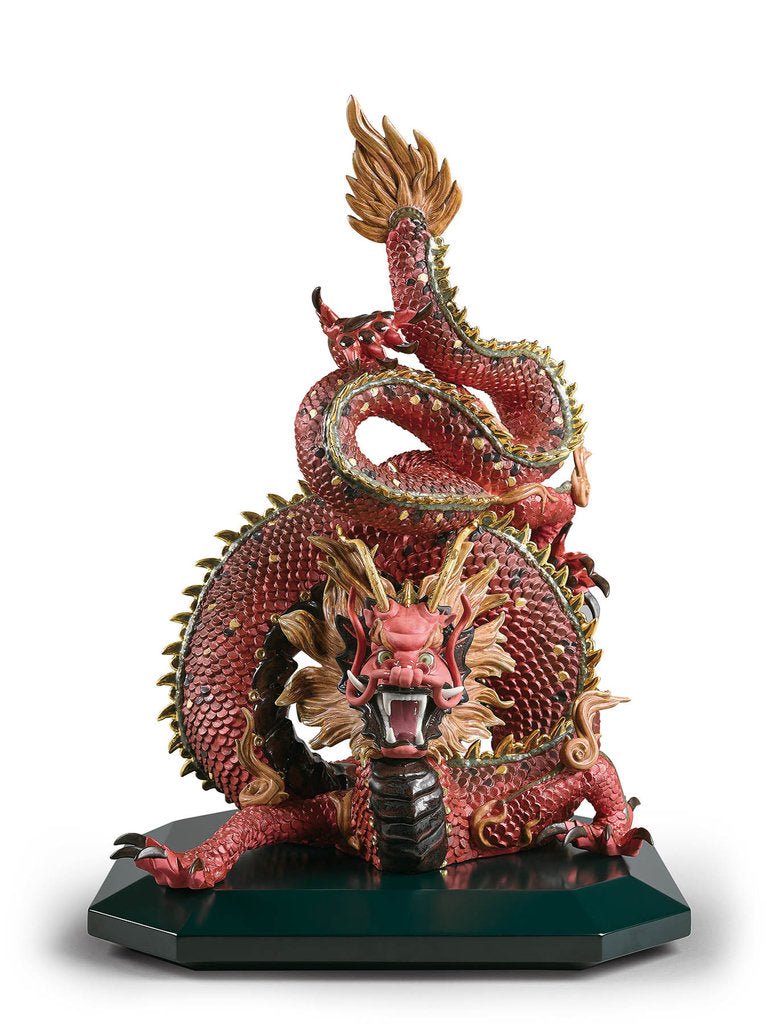 010 - 02006 - LLADRO® Figuren 'Schutzdrache (rot)' 01002006 limitiert 01002006