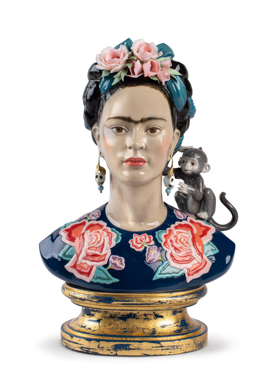 LLADRO® - 'Frida Kahlo (blue) - Base included' Limited edition of 250 pieces 2021 01002026-010-02026