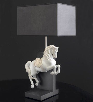010 - 23064 - LLADRO® - »Lampe Pferd in der Courbette (Ce)« 01023064