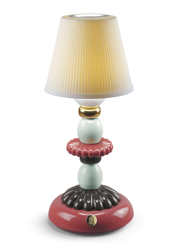 010 - 23792 - LLADRO® Leuchten »Lampe LOTUS FIREFLY LAMPE (Goldener Herbst) - Size: 28 x 12 x 12 cm« 01023792