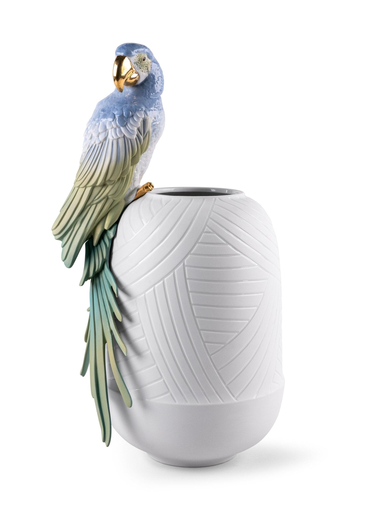 010 - 09540 - LLADRO® - 'Macaw bird vase' 2021 01009540