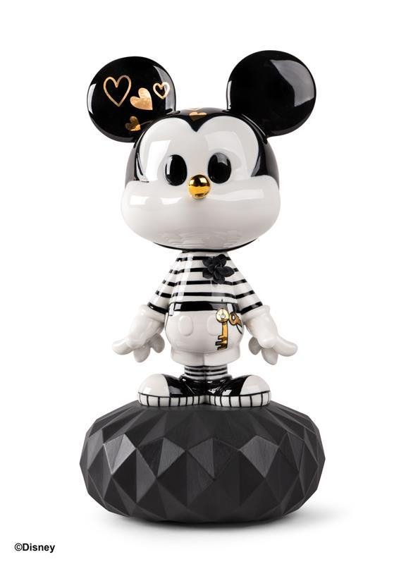 010 - 09601 - LLADRO® - 'Mickey in black and white Sculpture - 31cm' 01009601