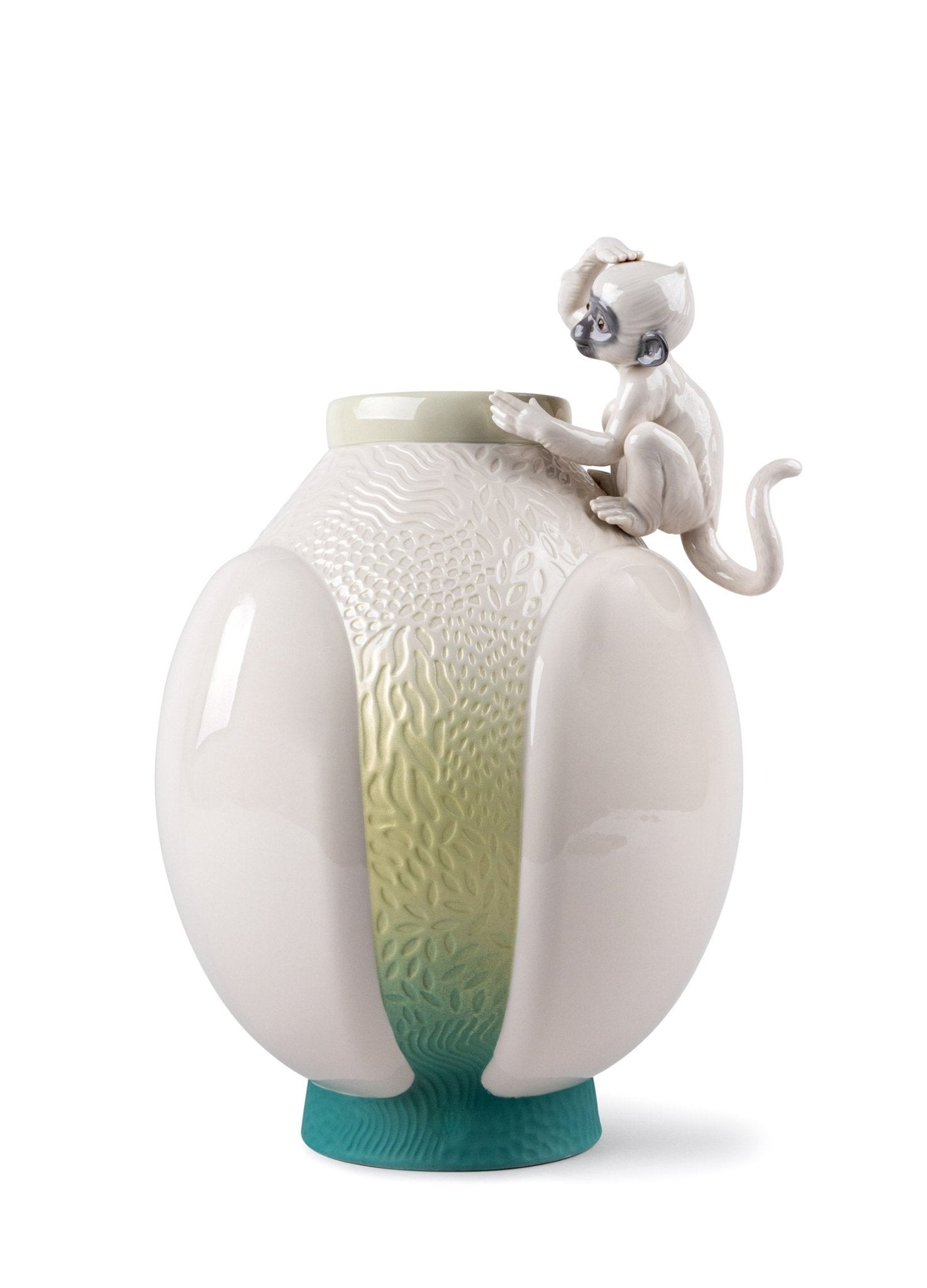 010 - 09499 - LLADRO® - 'Monkey vase' 2021 01009499
