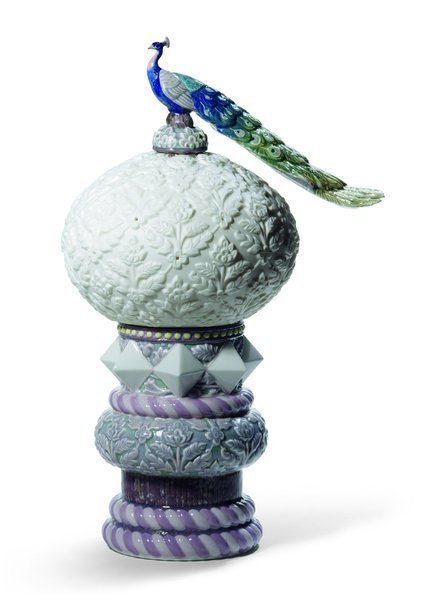 010 - 09014 - LLADRO® - Pfauenlampe (Rosa) - Ce 01009014