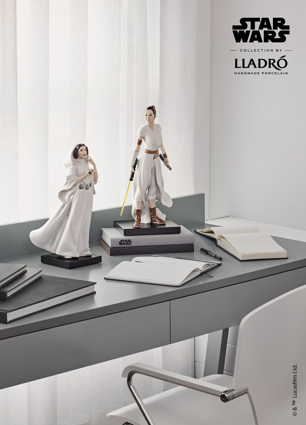 LLADRO® - 'Rey (Star Wars Collection by Lladro) - Base Included' 2021 01009414-010-09414