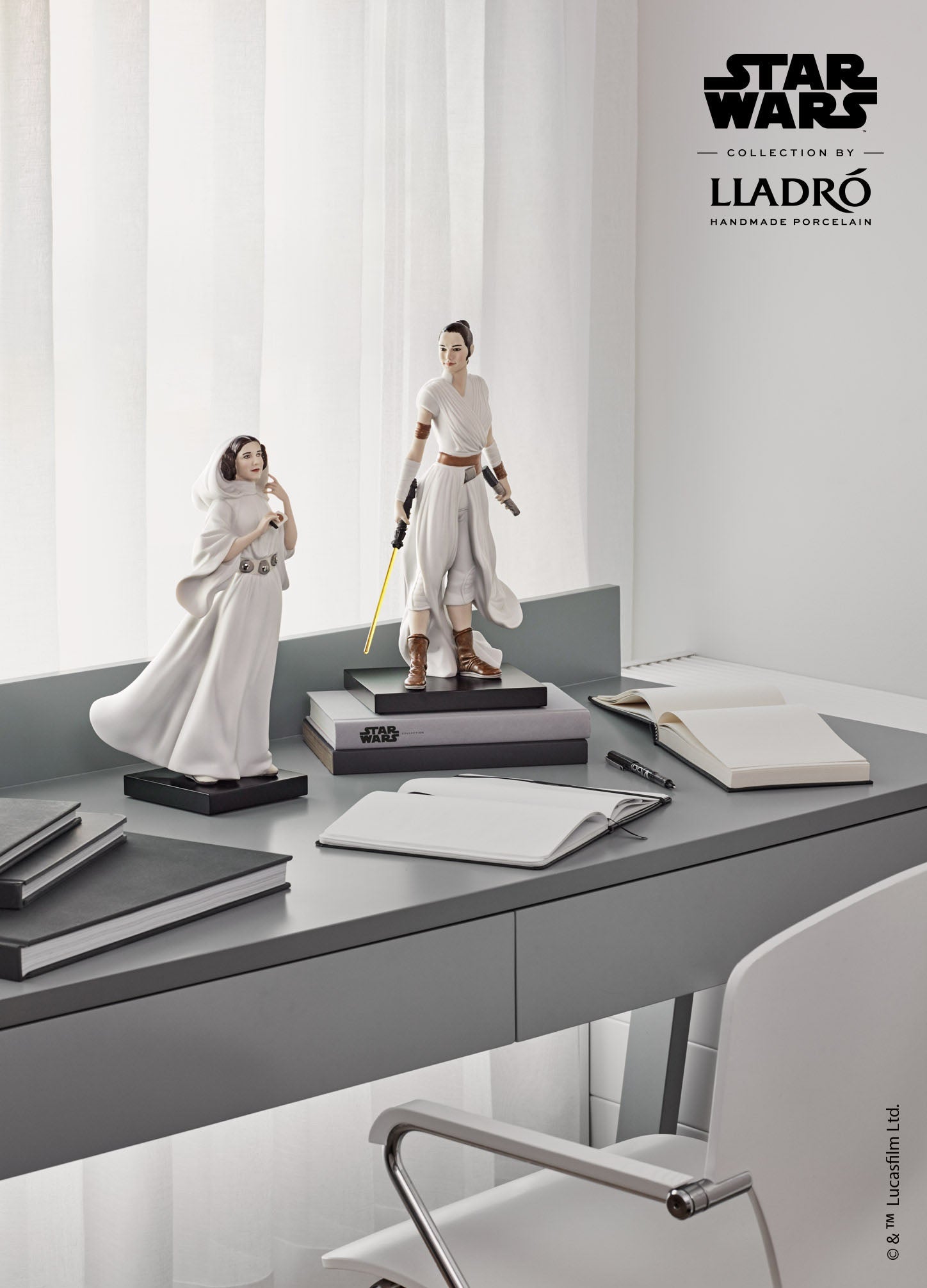 010 - 09414 - LLADRO® - 'Rey (Star Wars Collection by Lladro) - Base Included' 2021 01009414