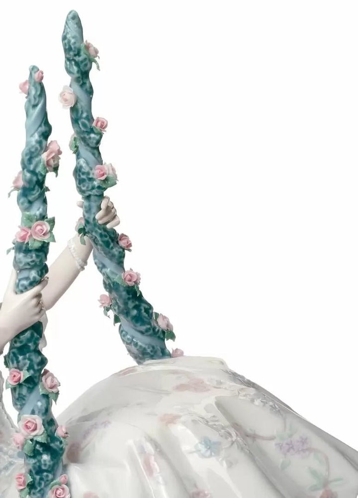 010 - 08424 - LLADRO® - 'Rokoko Dame auf Schaukel Figur - Rococo Lady on Swing Figurine' 01008424