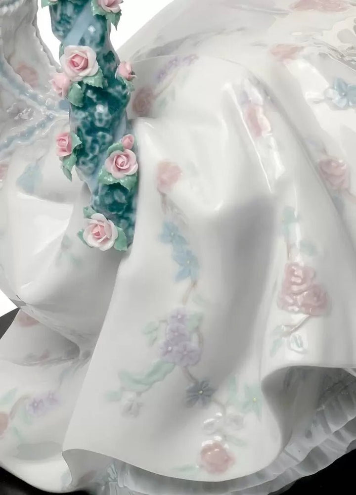 010 - 08424 - LLADRO® - 'Rokoko Dame auf Schaukel Figur - Rococo Lady on Swing Figurine' 01008424