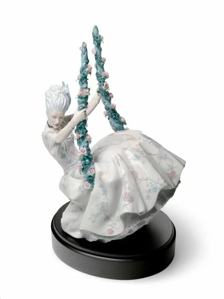 010 - 08424 - LLADRO® - 'Rokoko Dame auf Schaukel Figur - Rococo Lady on Swing Figurine' 01008424