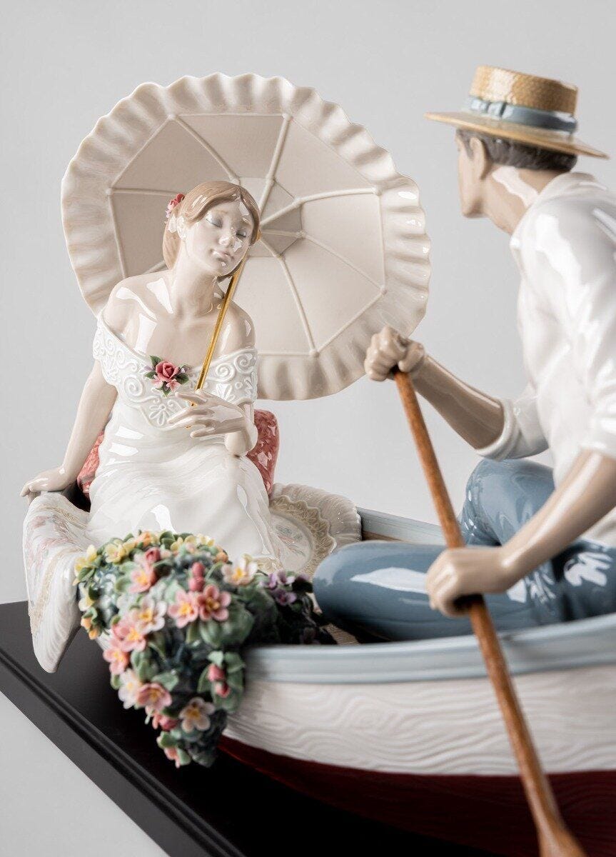 010 - 02034 - LLADRO® Romance on the Lake - Romantik am See 31x58x22cm 01002034 2023 limitiert
