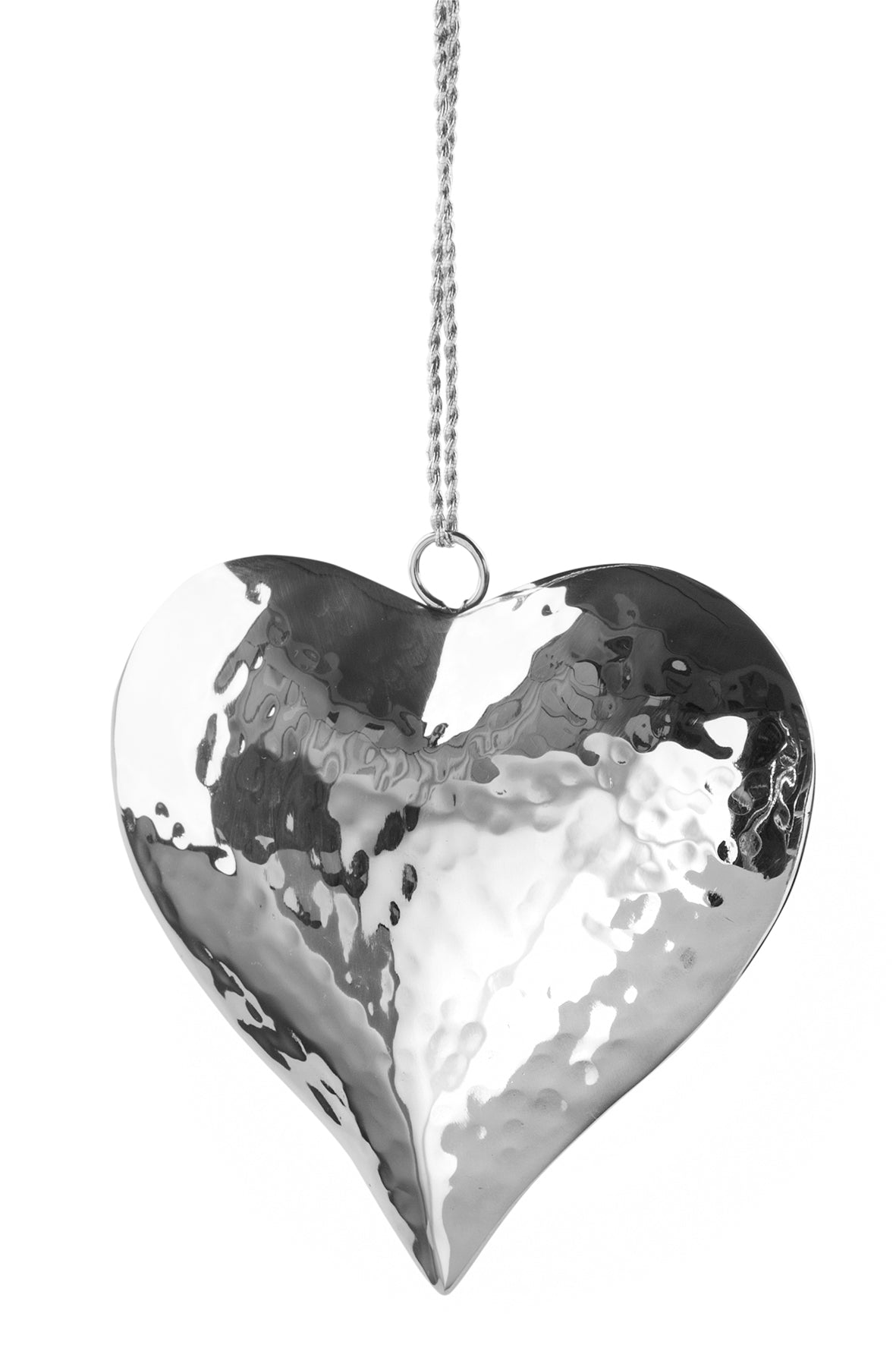 FINK - 151082 - LOVA - Deko Herz gehämmert - Edelstahl 10cm, Ornament, Fink