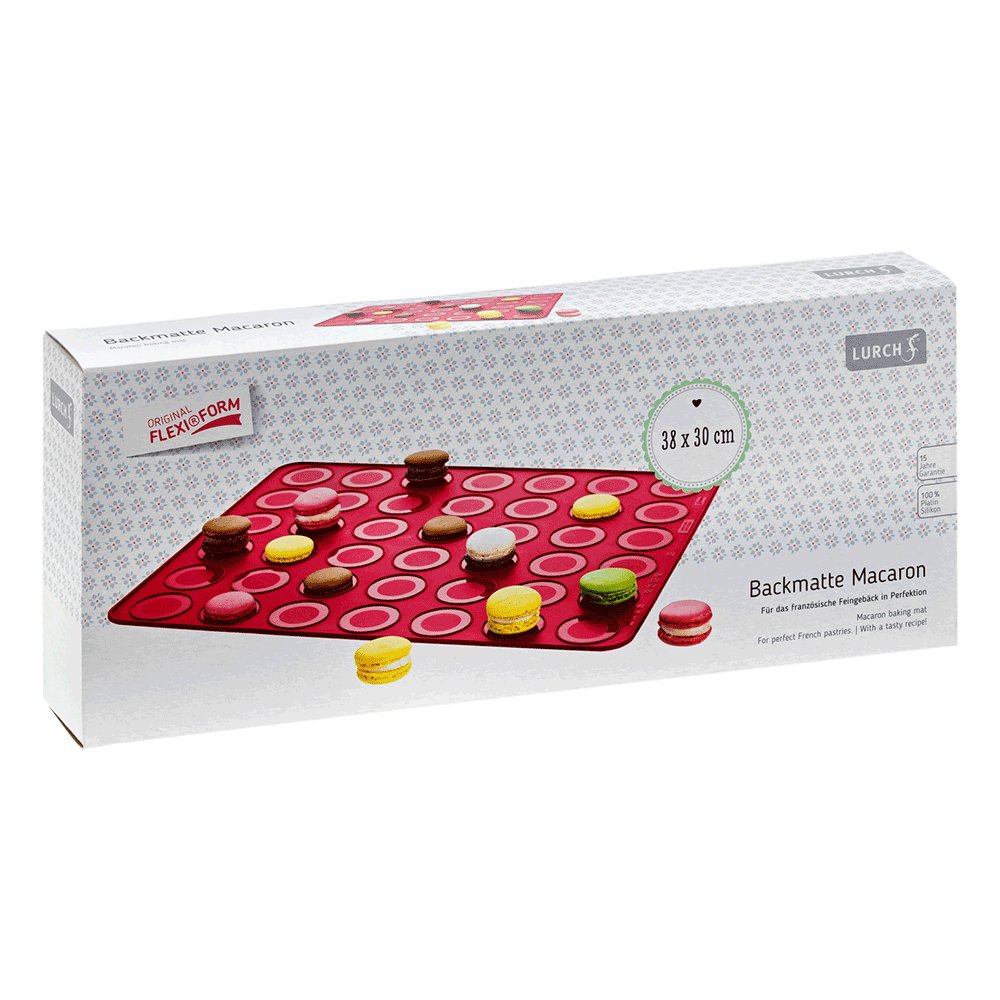 L00083020 - LURCH Flexiform Backmatte Macaron 38x30cm ruby