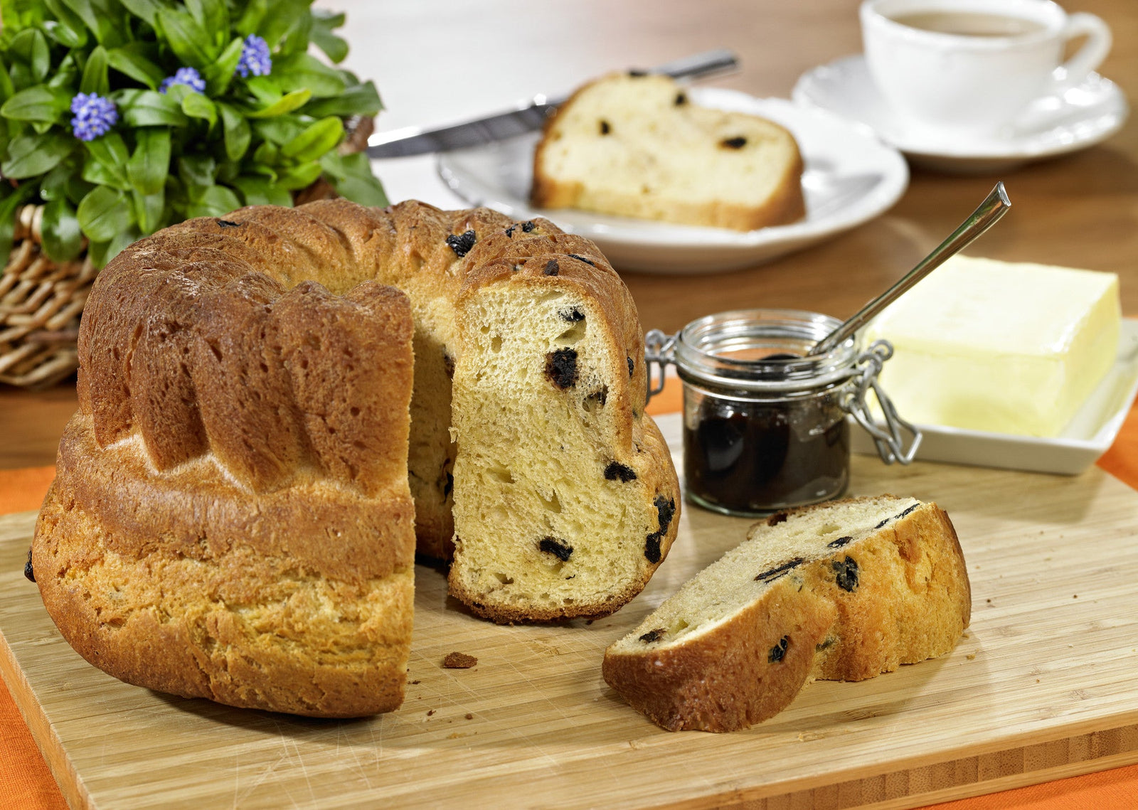 L00085002 - LURCH FlexiForm Gugelhupf 22cm Premium - Platin - Silikon braun