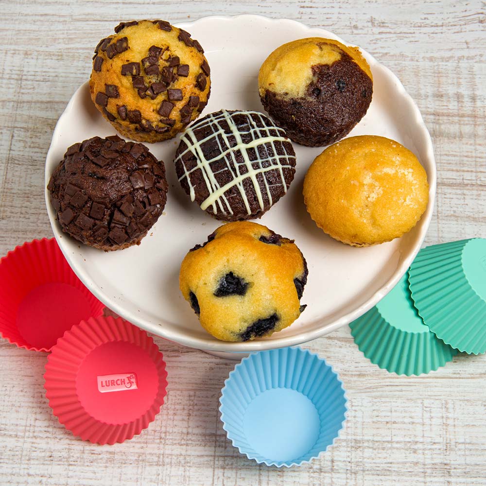 L00083013 - LURCH FlexiForm Muffinliner 12 Muffinförmchen Pastel Mix