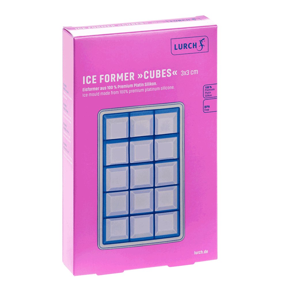 L00010450 - Lurch ICE FORMER Würfel 3x3cm eisblau