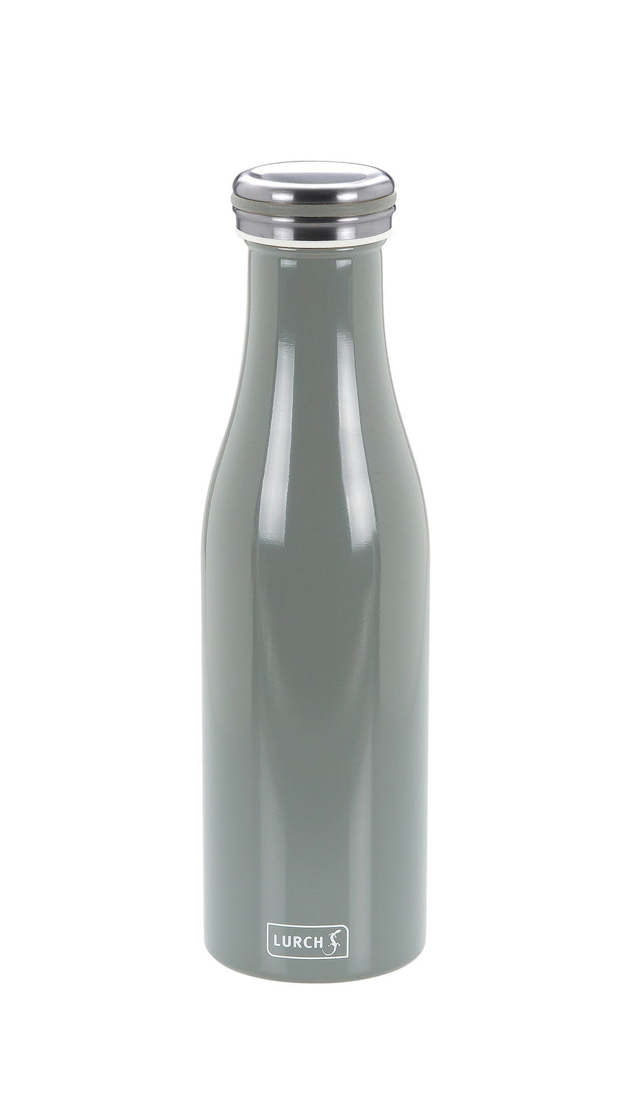 LURCH Isolier-Flasche Edelstahl 0,5l perlgrau-L00240902