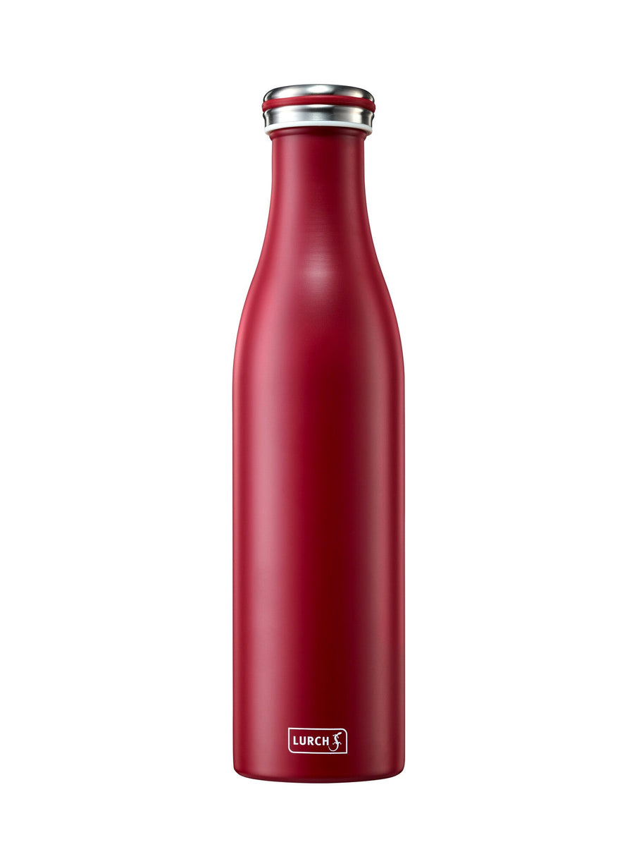 LURCH Isolier-Flasche Edelstahl 0,75l bordeaux-L00240926