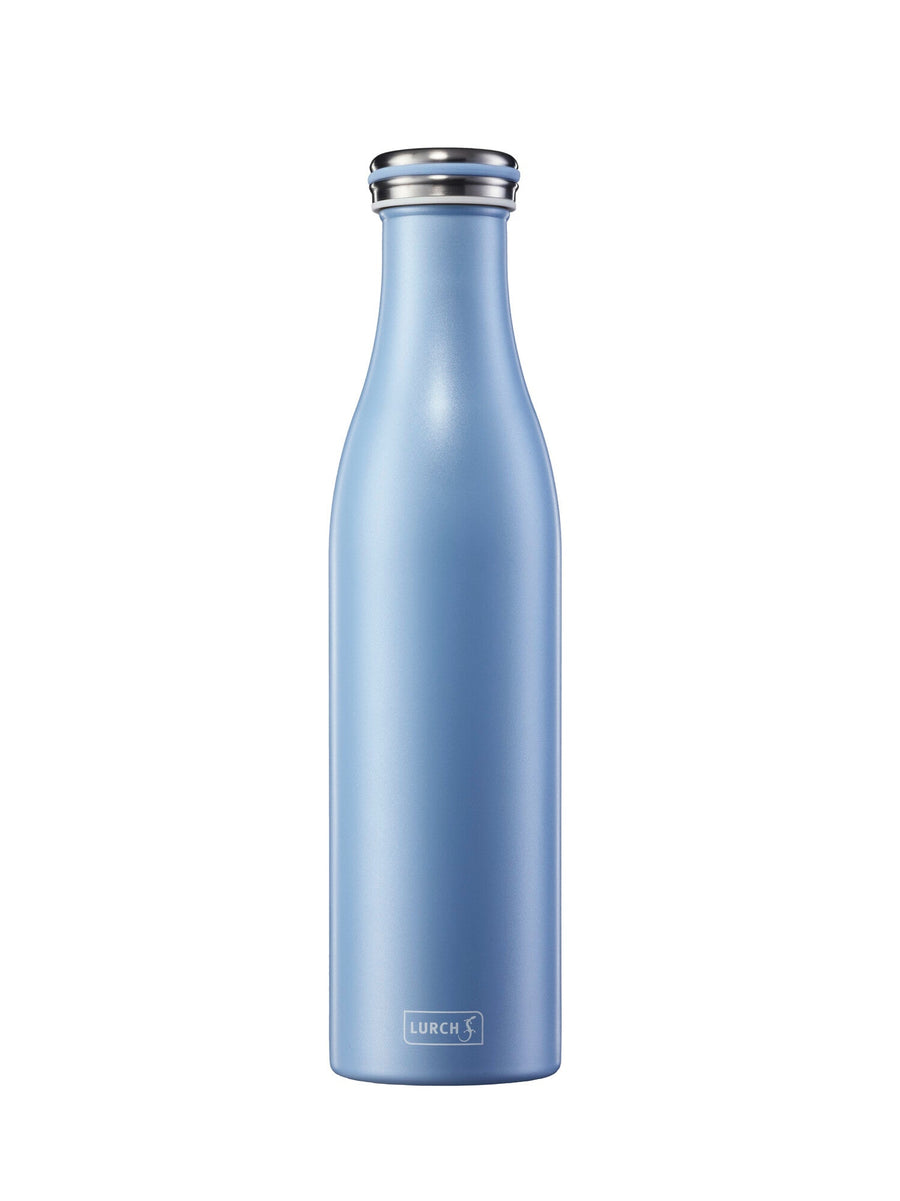 LURCH Isolier-Flasche Edelstahl 0,75l pear blue-L00240960