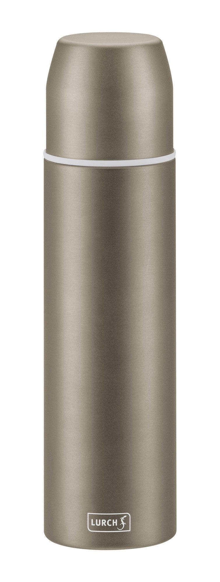 LURCH Isolier-Flasche mit Becher Edelstahl 0,75l earth grey-L00240918
