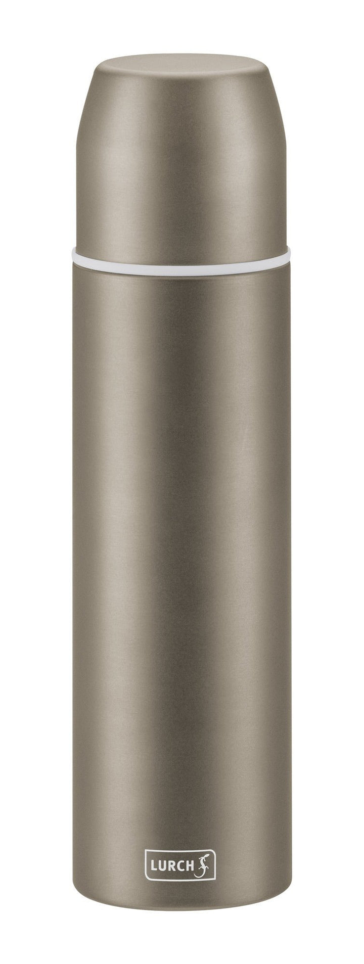 LURCH Isolier-Flasche mit Becher Edelstahl 0,75l earth grey-L00240918