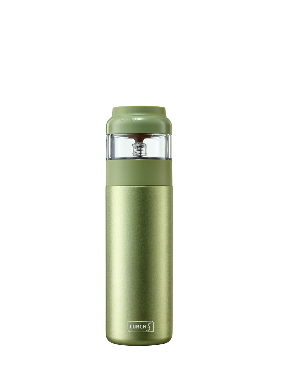LURCH Isolier-Flasche Tee Edelstahl 0,4l mit integriertem Brühsystem green tea-L00240916