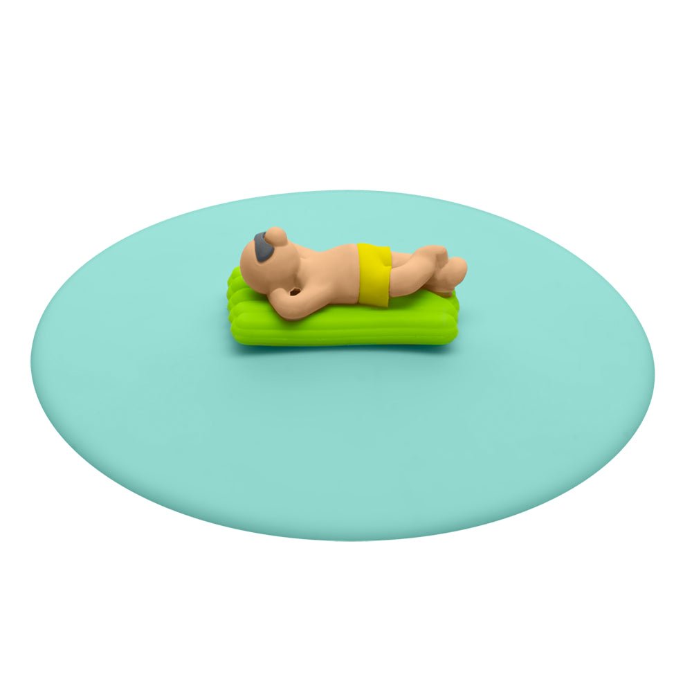 L00210845 - LURCH Mein Deckel Beach Boys Matze Matratze Ø10,5cm Premium - Platin - Silikon