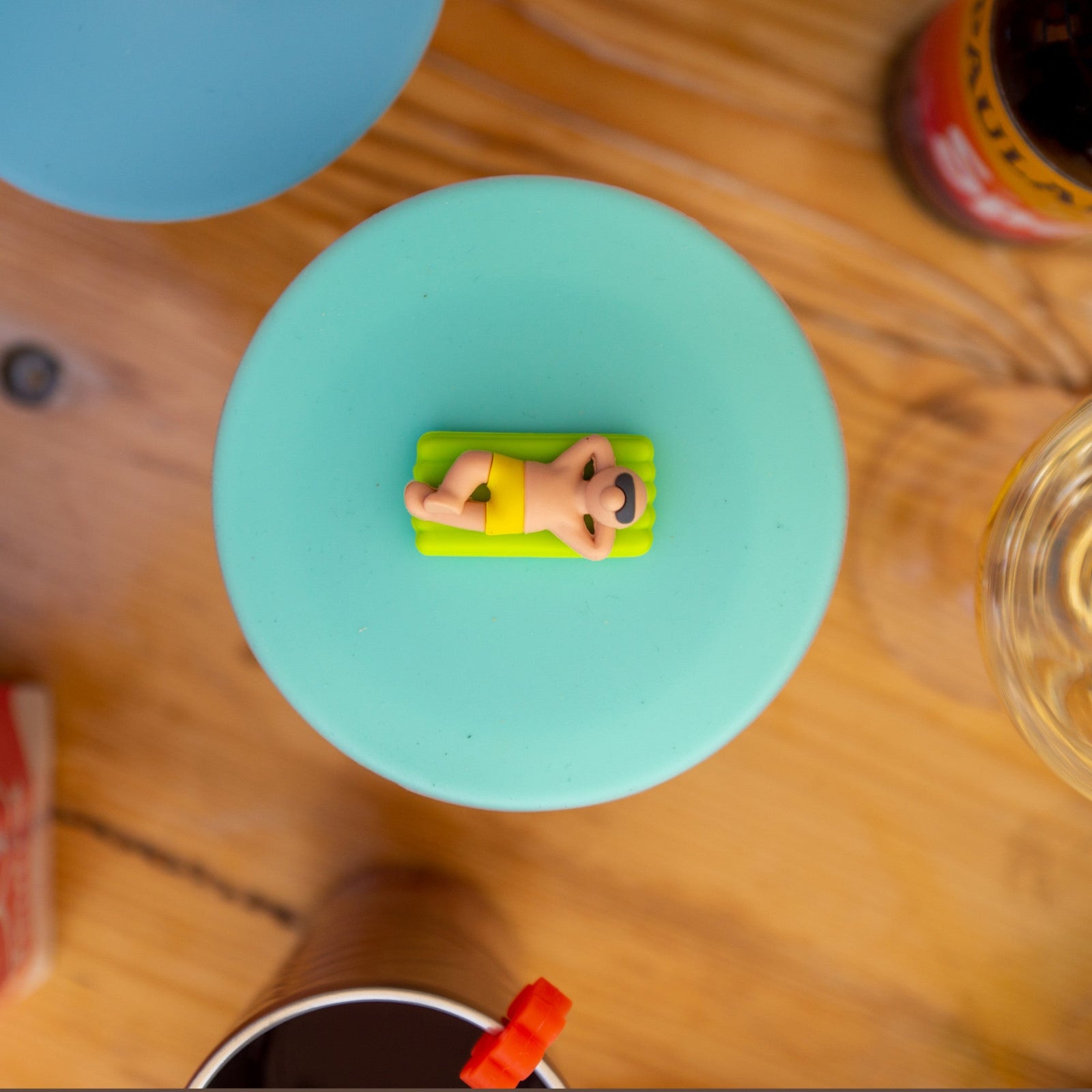 L00210845 - LURCH Mein Deckel Beach Boys Matze Matratze Ø10,5cm Premium - Platin - Silikon