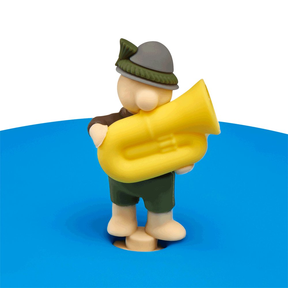 LUR - 00210883 - LURCH 'Mein Deckel Biergarten "Toni Tuba" D10.5cm silikon'