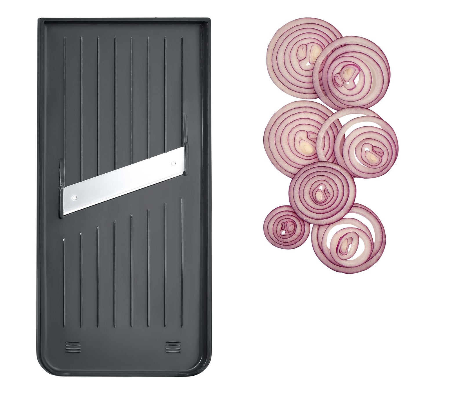 L00220815 - LURCH Multireibe II iron grey mit Auffangbehälter, Deckel und 3 Klingeneinsätzen