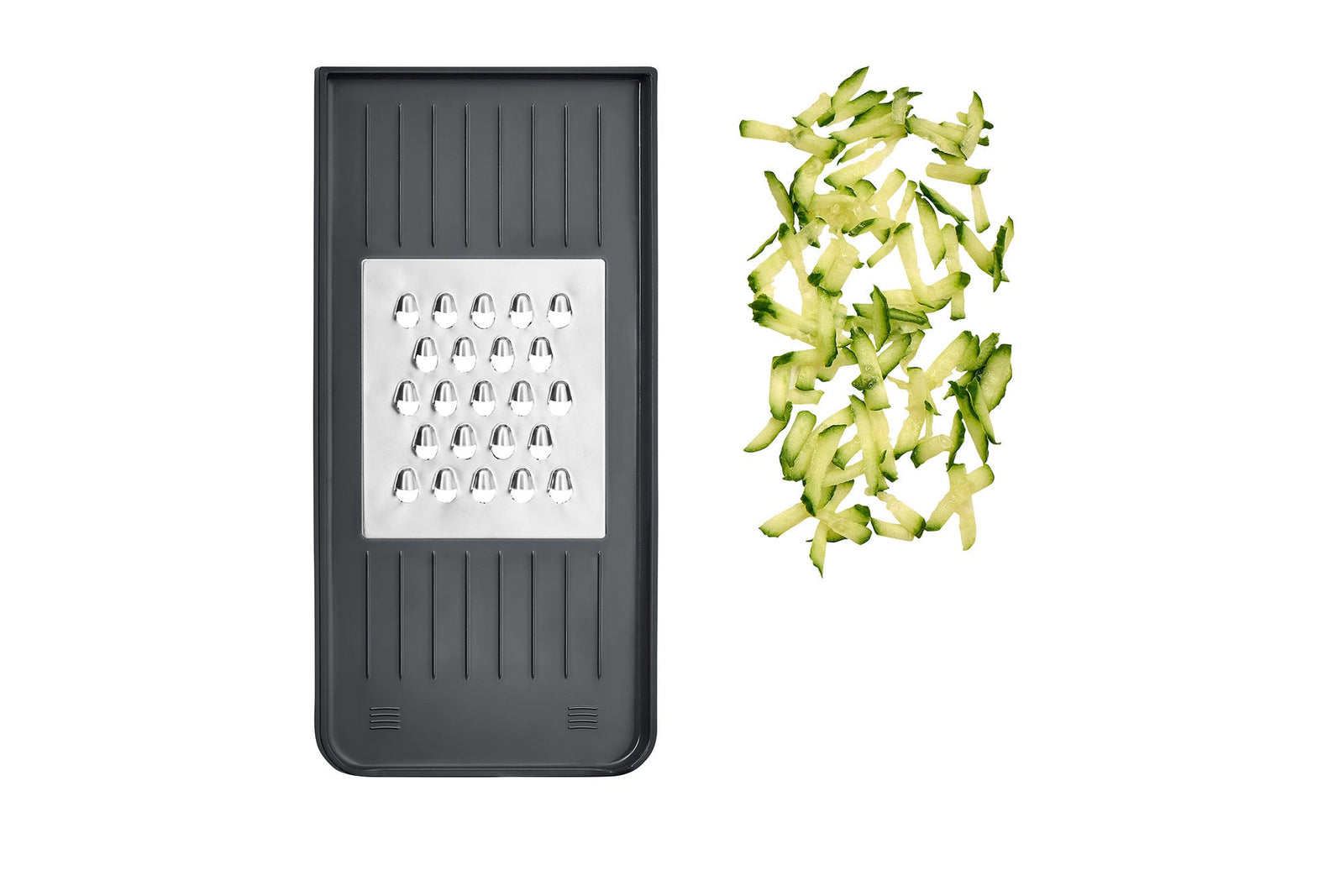 L00220815 - LURCH Multireibe II iron grey mit Auffangbehälter, Deckel und 3 Klingeneinsätzen