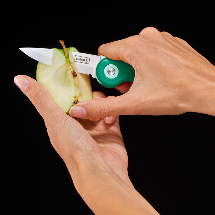 LURCH Picknick-Messer grün mit Keramikklinge mit einklappbarer Keramikklinge-LUR-00010369