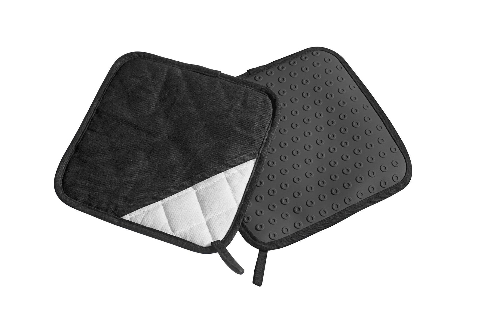 L00070091 - LURCH Topflappen Silikon/Textil schwarz Paar