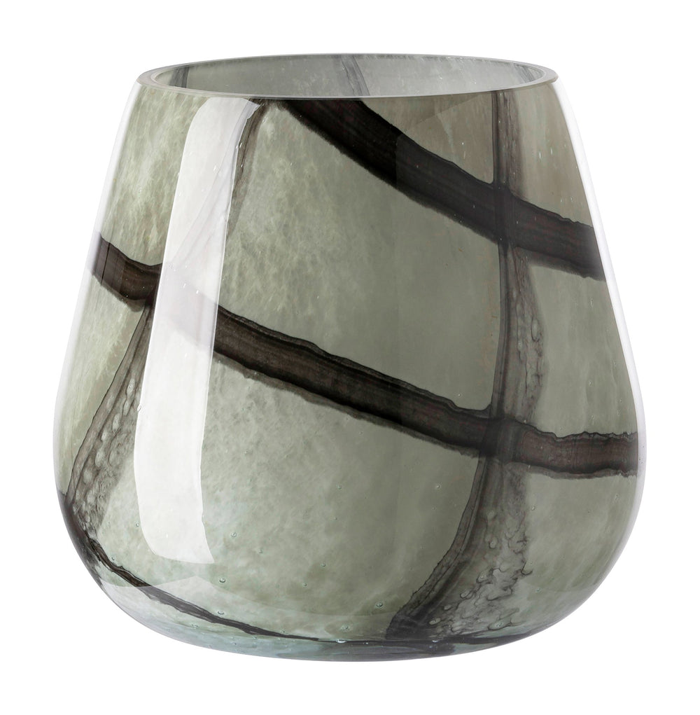MARLY Vase & Windlicht, schwarz-salbei 17cm, Fink-FINK-115375